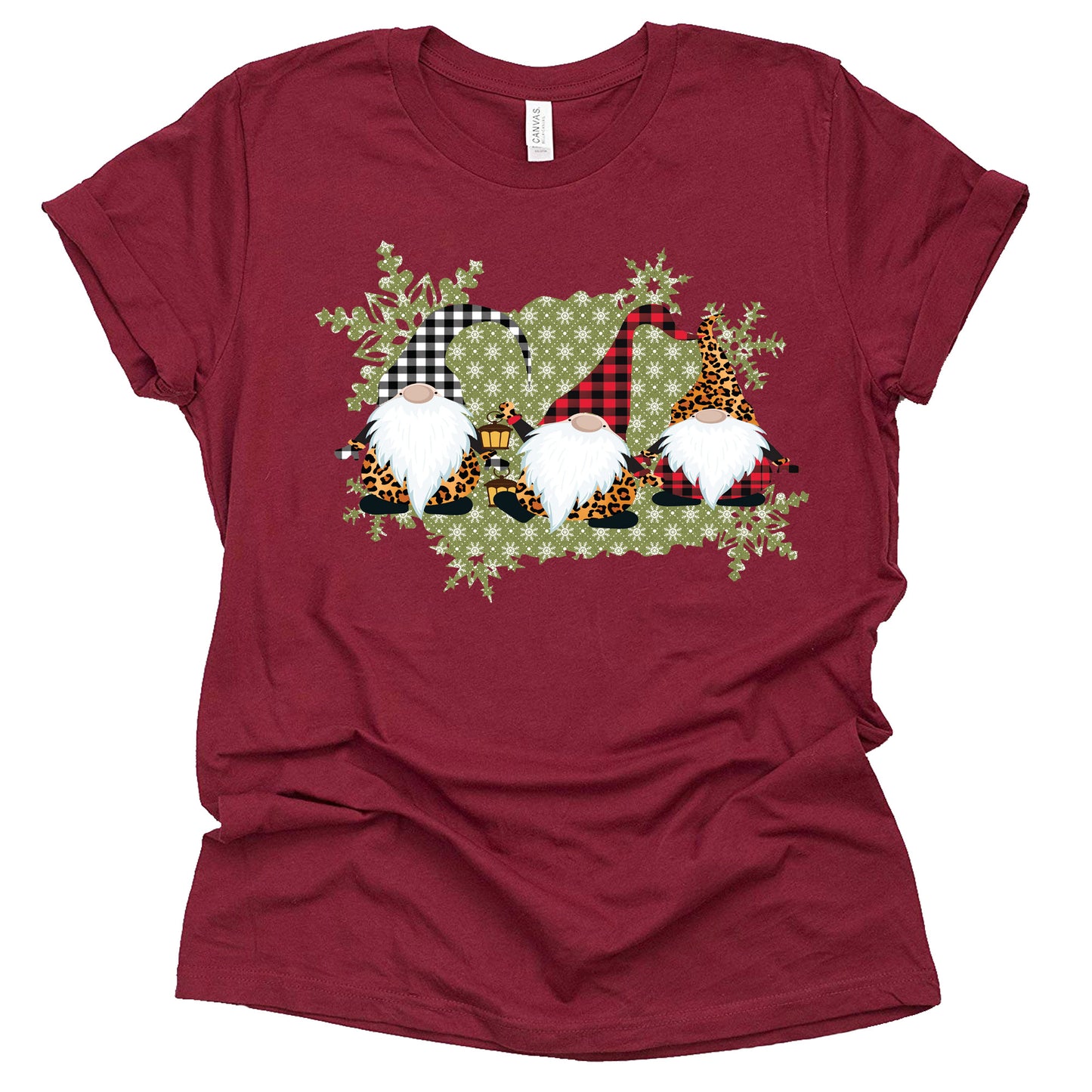 Christmas Gnomes T-Shirt, Christmas Unisex Short Sleeve Graphic Tees