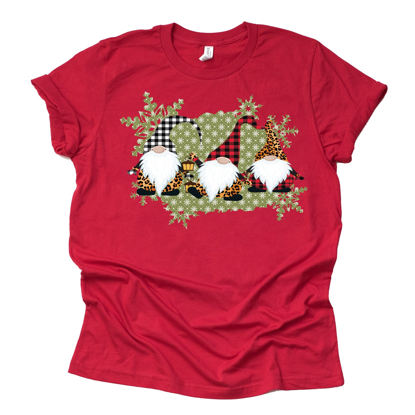 Christmas Gnomes T-Shirt, Christmas Unisex Short Sleeve Graphic Tees