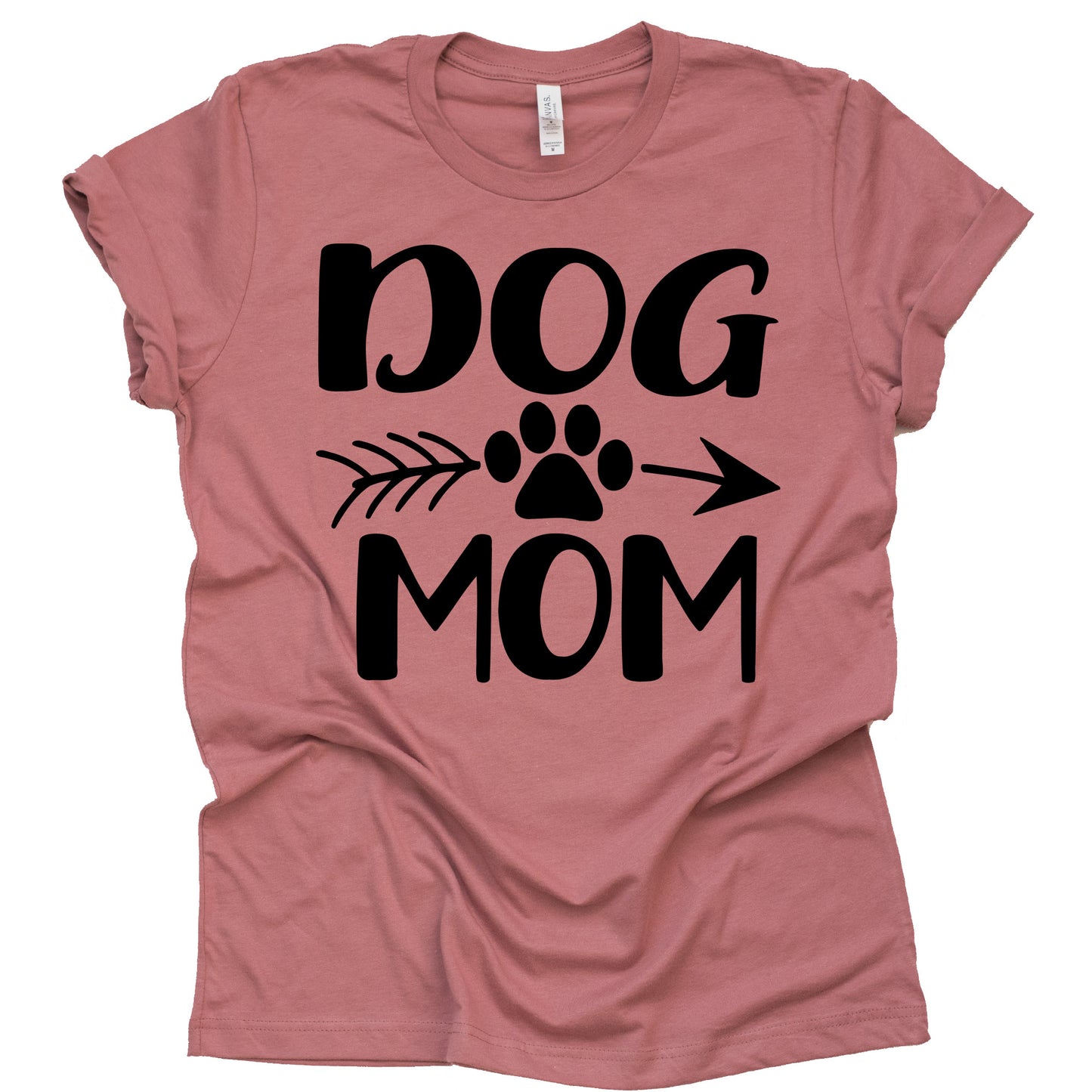 Dog Mom T Shirt Women's Funny Cute Letter Printed Graphic Tee Dog Lover Shirt Tops