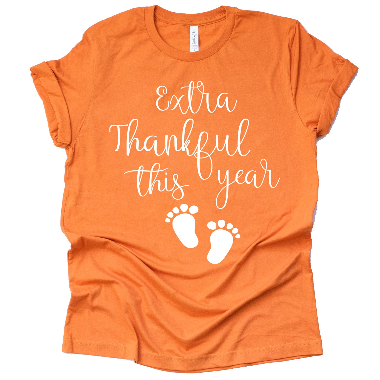 Extra Thankful This Year Shirt, Thanksgiving Pregnancy Announcement Shirt, Causal Short Sleeve