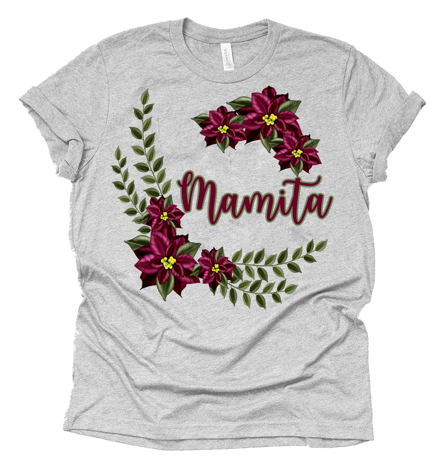 Christmas Shirt, Mamita Shirt, Mommy Christmas Shirt, camisa de mamá de navidad, Women Short Sleeve Shirt