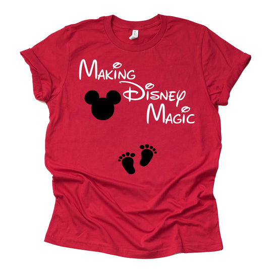 Making Magic Shirt Mommy T Shirt Funny Pregnancy Announcement Tee Unisex Short Sleeve