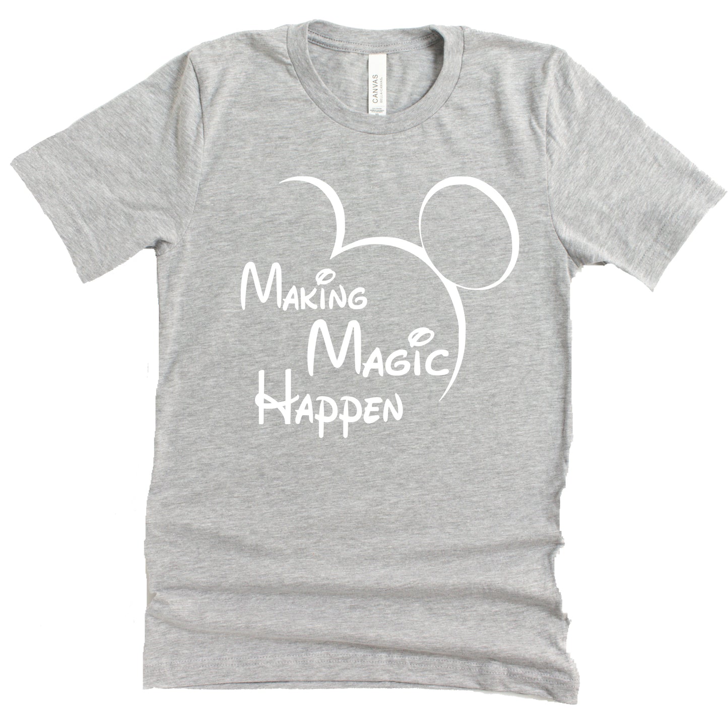 Making Magic Happen Shirt, Disney Mickey Printed Pullover Unisex Short Sleeve T-Shirt