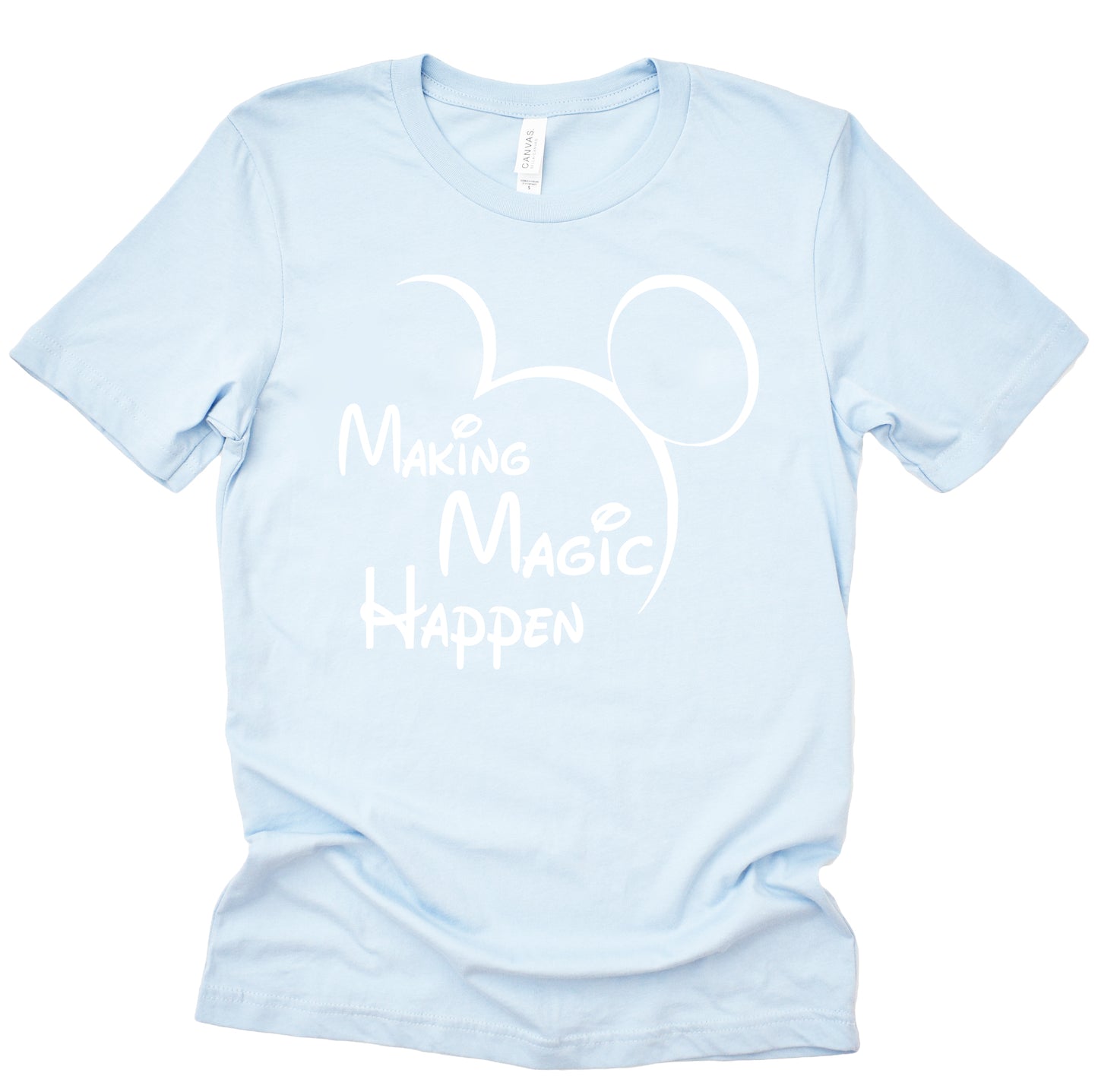 Making Magic Happen Shirt, Disney Mickey Printed Pullover Unisex Short Sleeve T-Shirt