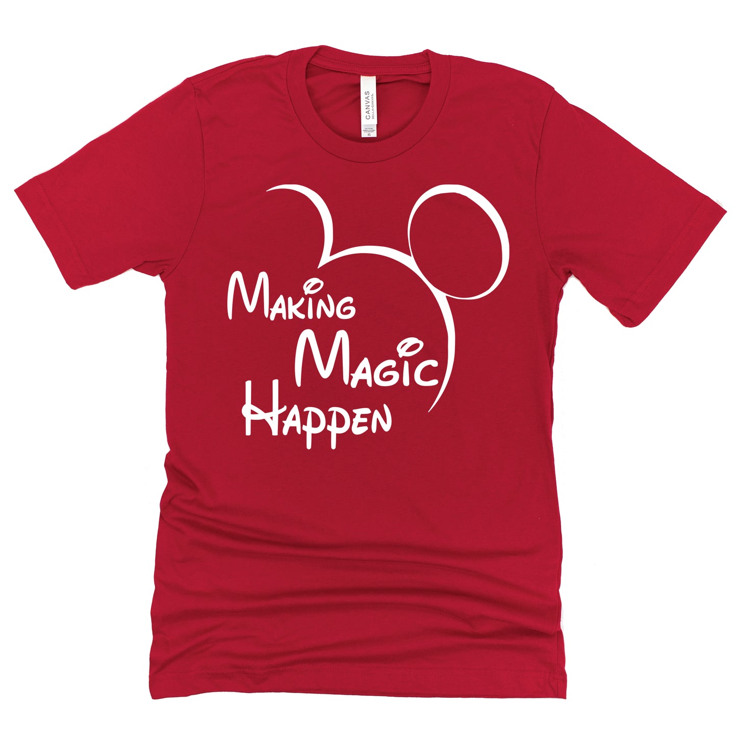 Making Magic Happen Shirt, Disney Mickey Printed Pullover Unisex Short Sleeve T-Shirt