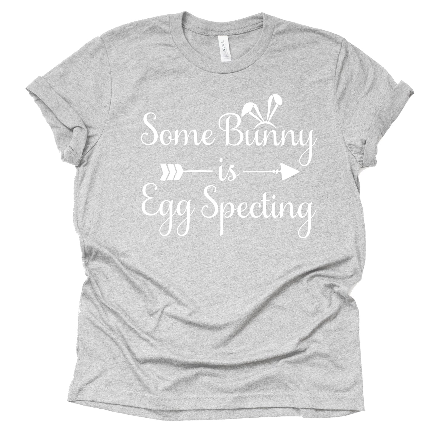 Somebunny is Egg Specting, Easter Pregnancy Shirt, Pregnancy Announcement Shirt, Unisex Short Sleeve