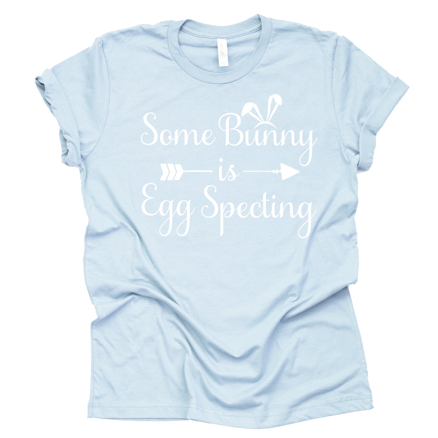 Somebunny is Egg Specting, Easter Pregnancy Shirt, Pregnancy Announcement Shirt, Unisex Short Sleeve