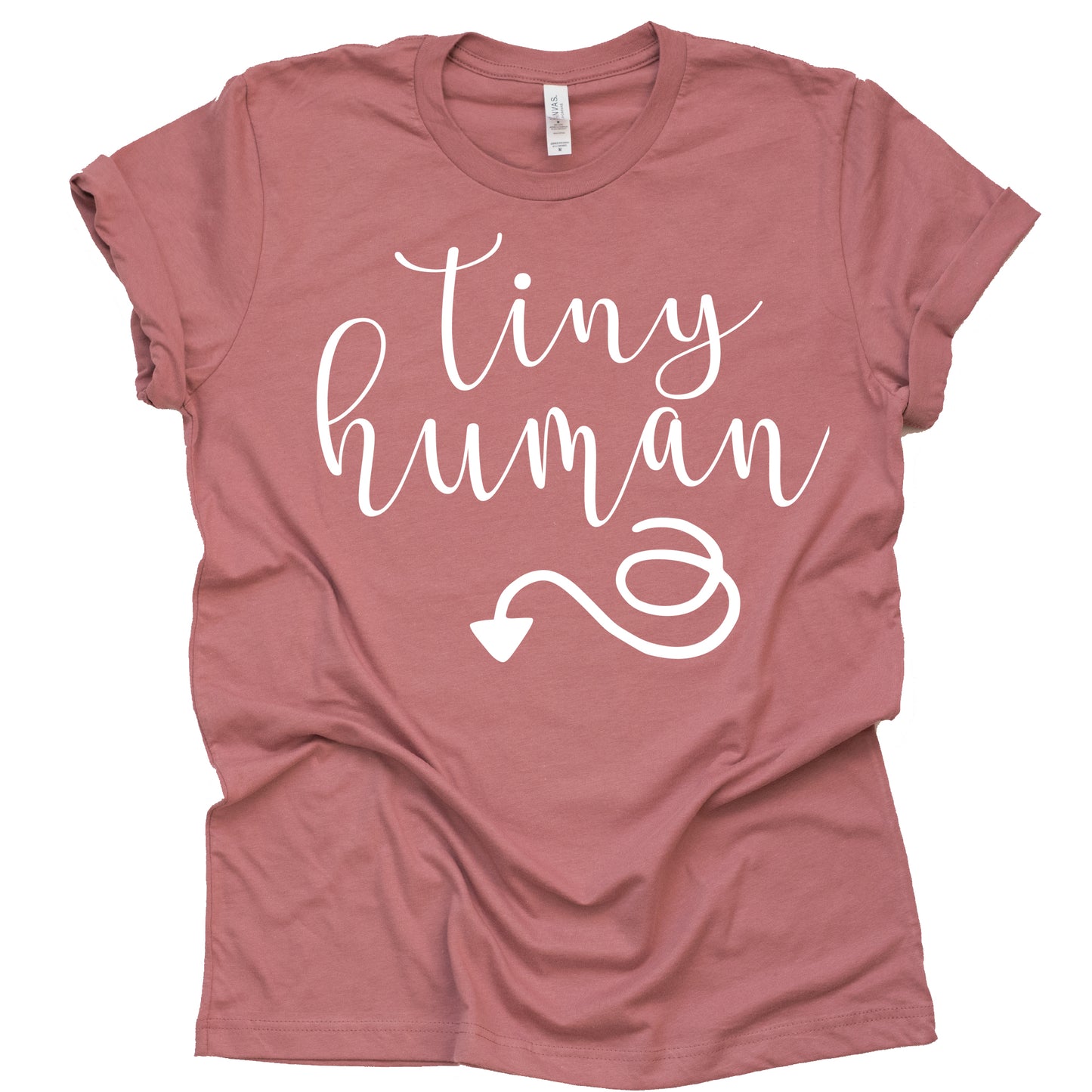 Tiny Human Maternity Shirt, Pregnancy Announcement Shirt, Unisex Short Sleeve